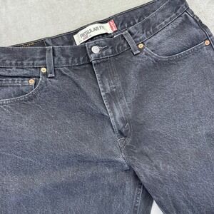 Vintage Levi's 505 Jeans Men‎ 36x36 Black Regular Fit Straight Western Denim Y2K